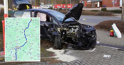 Der mutmaßliche Täter flüchtete über die Autobahn und wurde nach einem Unfall gefasst.