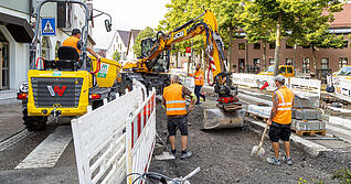 In der Fleiner Ortsmitte finden derzeit umfangreiche Straßenarbeiten statt. Aber auch an anderen Orten in der Region müssen Autofahrer in den kommenden Tagen Umleitungen in Kauf nehmen.
