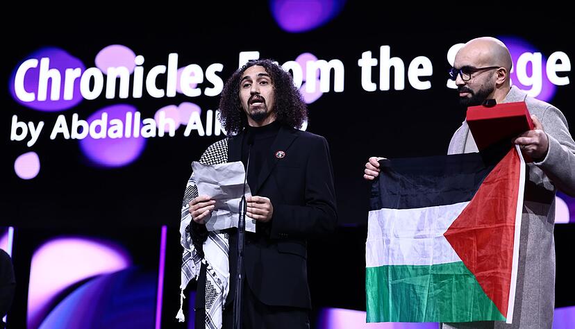 Abdallah Alkhatib auf der B&uuml;hne.