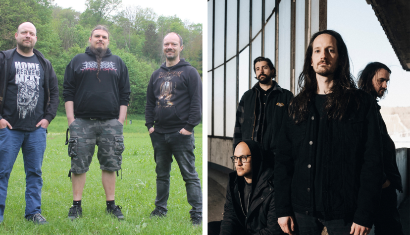 Martin Rapp (von links), Marcel Opitz und Michael Rapp veranstalten das Boarstream Open Air in Mulfingen-Buchenbach. Der Weg einer Freiheit (rechtes Foto) sind einer der Headliner.