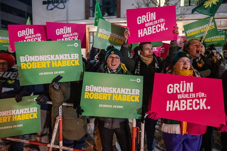 Ebenso vertreten sind Fans der Grünen.
