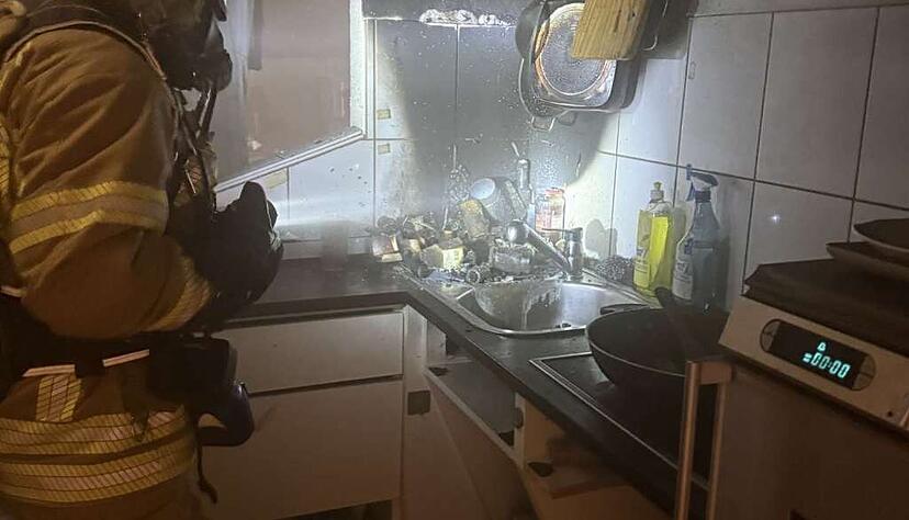 In einer Küche in der Deutschhofstraße ist am Mittwochmittag ein Brand ausgebrochen. Foto: Feuerwehr Heilbronn In einer Küche in der Deutschhofstraße ist am Mittwochmittag ein Brand ausgebrochen. Foto: Feuerwehr Heilbronn