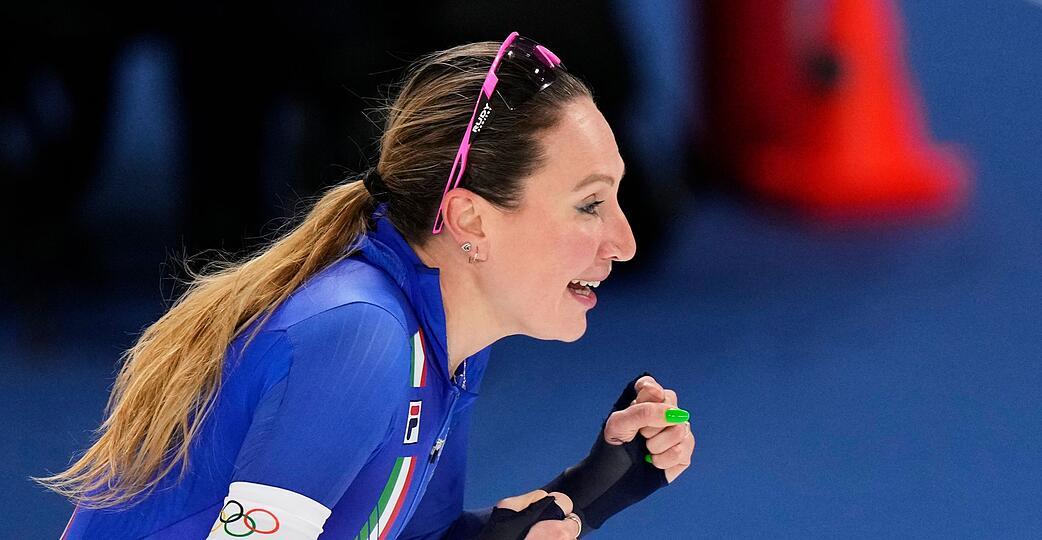 Die Italienerin Francesca Lollobrigida gewann &uuml;ber 5.000 Meter ihre zweite Goldmedaille bei diesen Spielen.