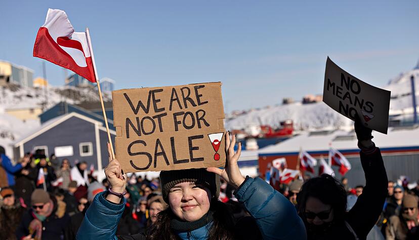 Die Grönländerinnen und Grönländer haben eine klare Meinung. (Archivbild) Die Grönländerinnen und Grönländer haben eine klare Meinung. (Archivbild)