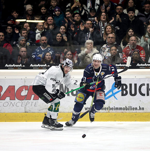 Abschluss der Eishockey-Oberliga-Hauptrunde: Heilbronner Falken vs. Bietigheim Steelers