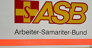Das Logo des ASB, des Arbeiter-Samariter-Bunds.