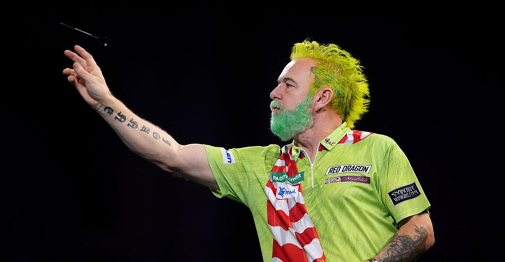 Peter Wright als Weihnachtsgrinch.