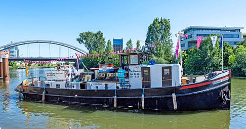 Neckarschiffer hatten den historischen Schlepper für die Buga aus der Versenkung geholt. Seine Zukunft ist ungewiss.
Foto: Mario Berger