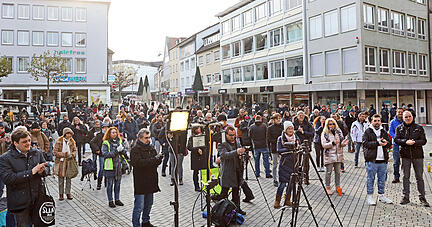 Querdenker demonstrieren in Heilbronn