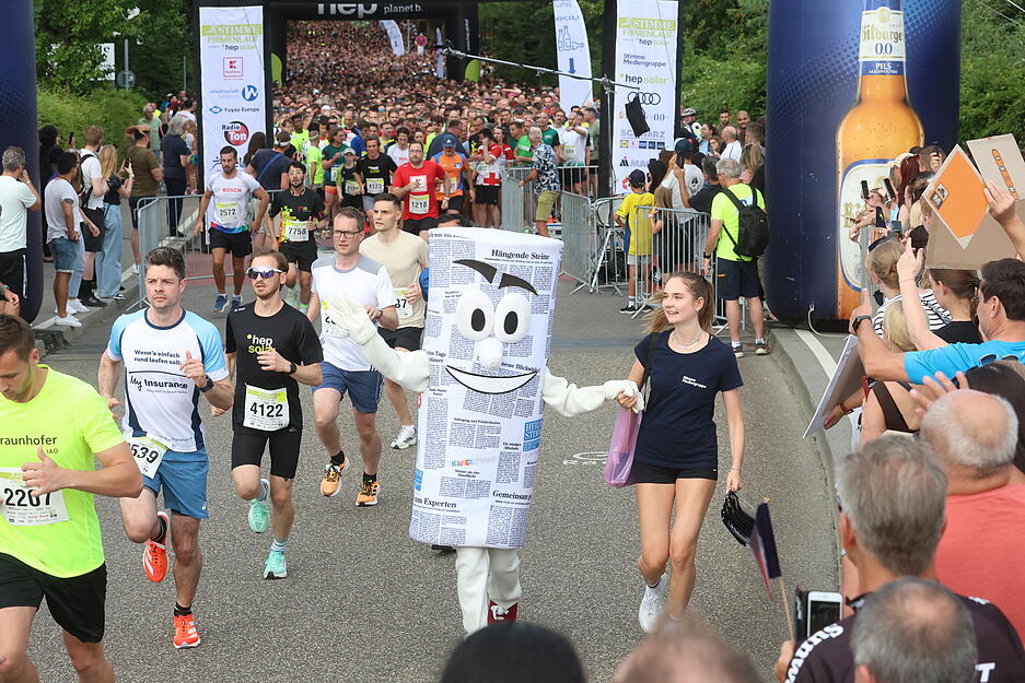 Stimme-Firmenlauf in Heilbronn: Impressionen vom Start Stimme-Firmenlauf in Heilbronn: Impressionen vom Start