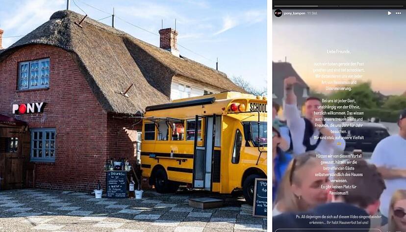 Im Sylter Lokal "Pony" wurde bei einer Party ein rassistisches Video aufgenommen – der Club hat auf Instagram bereits Stellung bezogen.