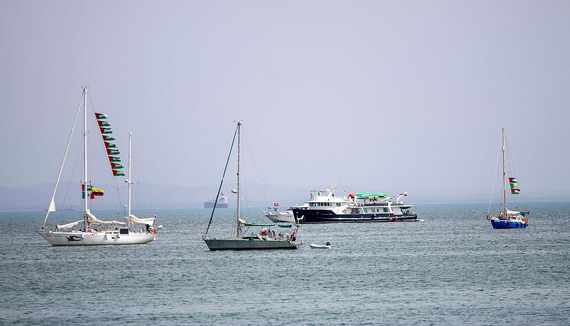 Die israelische Kriegsmarine schickt sich nach Aktivistenberichten an, die Gaza-Flottille vor dem Erreichen ihres Ziels zu stoppen. (Archivbild)