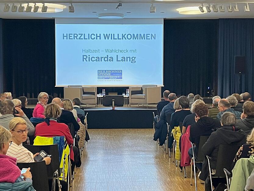 Der Stimme-Wahlcheck auf dem Heilbronner Bildungscampus mit Grünen-Politikerin Ricarda Lang.