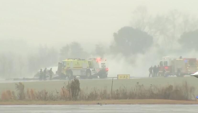 Ein Flugzeug ist an einem Regionalflughafen in North Carolina abgest&uuml;rzt.