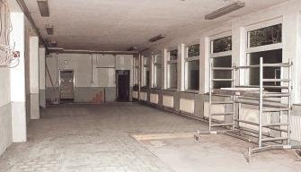 Die neue Backstube in der Kirchstra&szlig;e steht noch leer. Hier hat der B&auml;cker- und Konditormeister Reinhard Stoll jetzt doppelt so viel Platz wie in der alten.