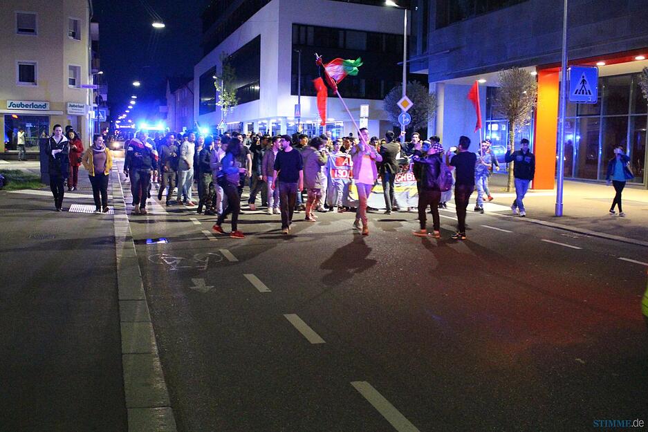 Flüchtlinge demonstrieren in Heilbronn