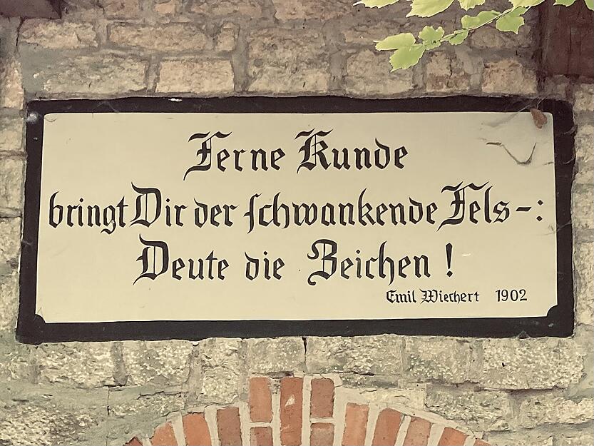 Der Leitspruch von Emil Wiechert