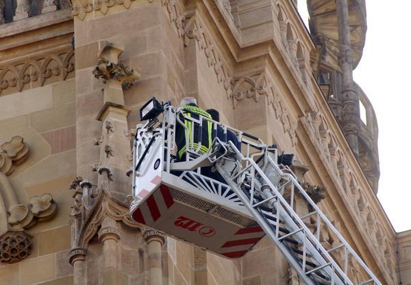 Steinschlag an Kilianskirche | 10.04.