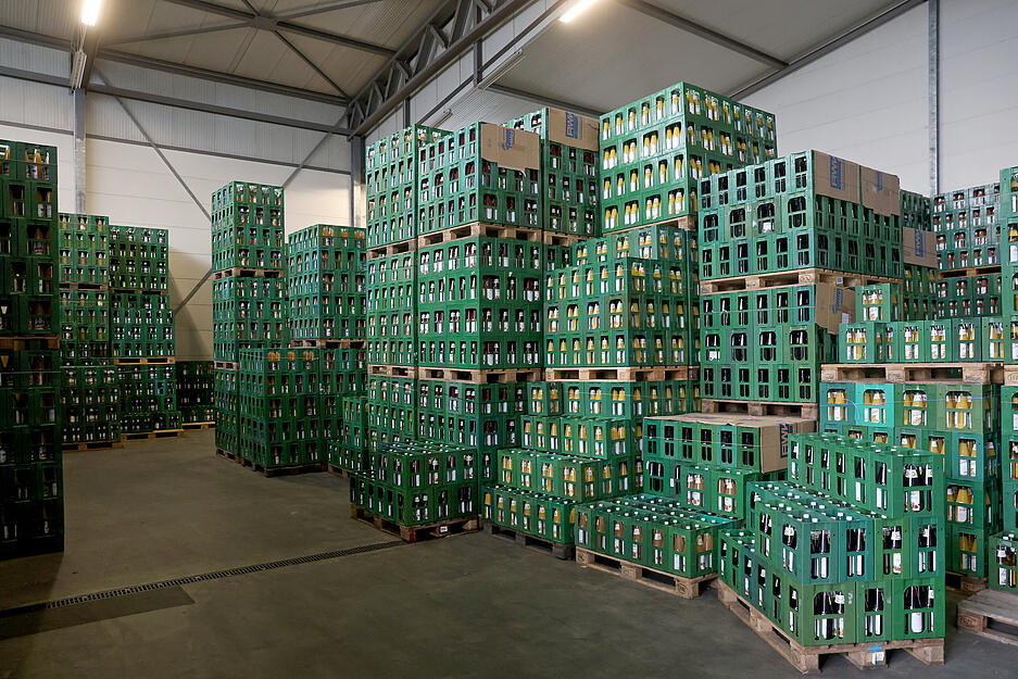 Saft-Produktion bei Beil Fruchtsäfte in Neckarsulm.