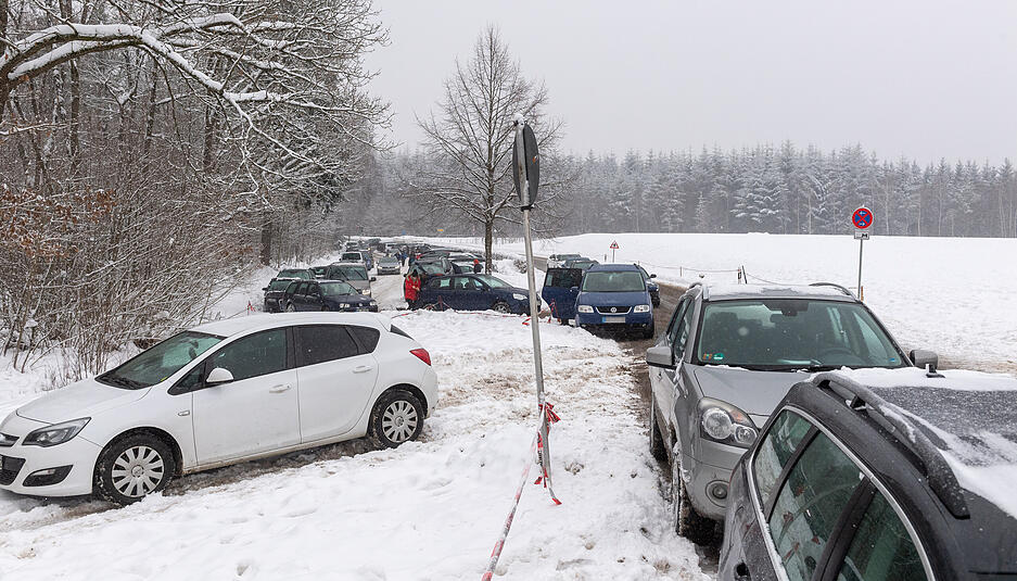 Schnee am Stocksberg am 17. Januar
