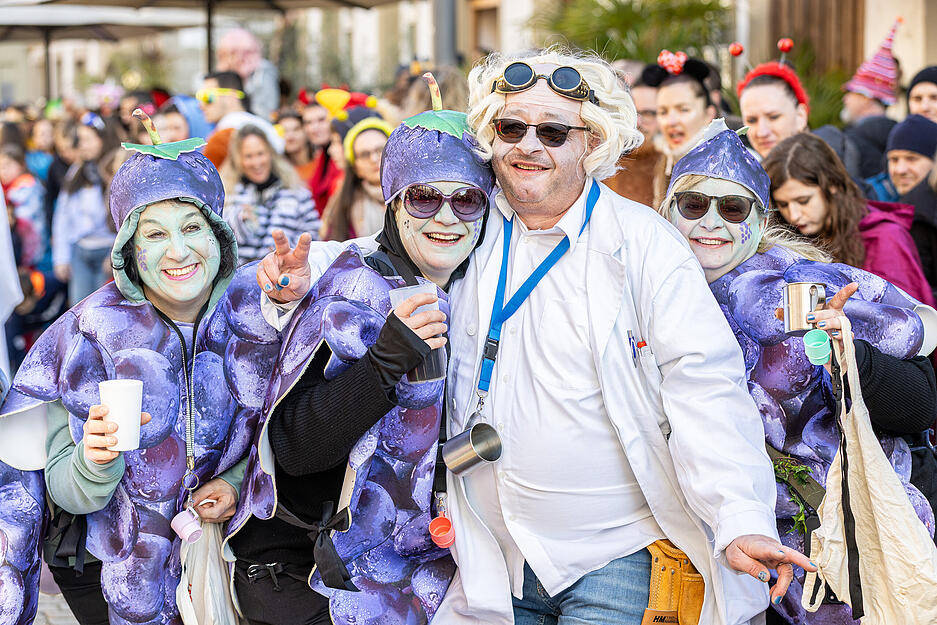 Erfindungen und Entdeckungen – Eine Reise durch die Geschichte der genialen Ideen!“ war das Motto des Leiergassenumzugs 2025 am Sonntag in Eppingen.