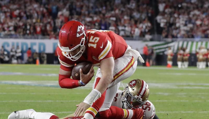 Star-Quarterback Patrick Mahomes von den Kansas City Chiefs f&uuml;hrt sein Team zum Sieg.