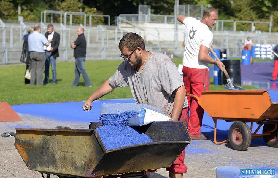 Neue Tartanbahn Frankenstadion | 2.10.
