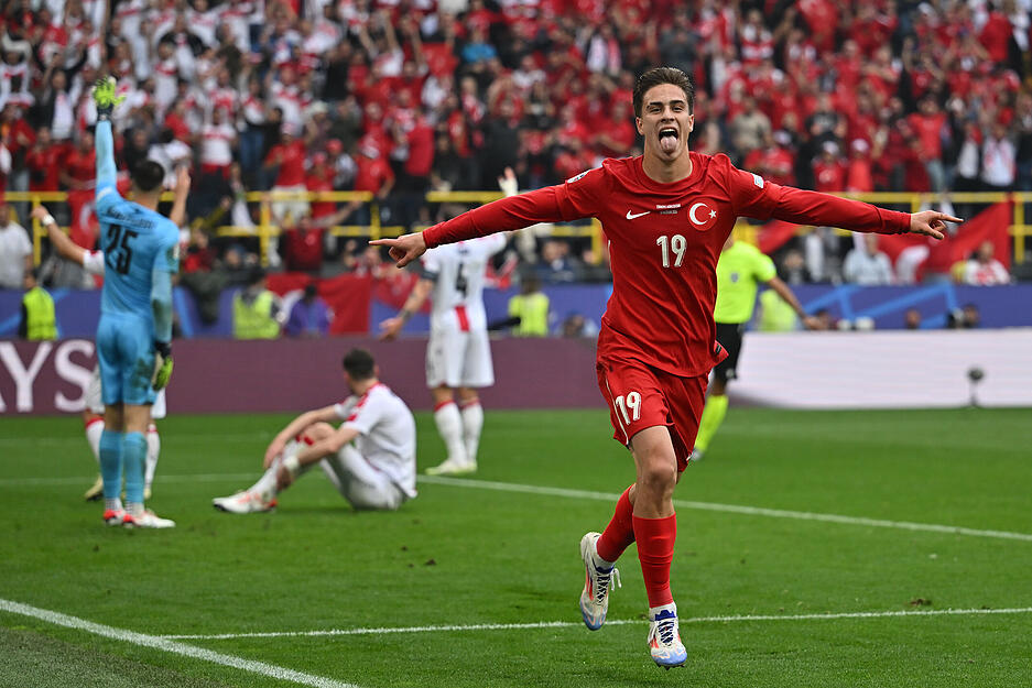 Ein Tor der Türkei wurde wegen Abseits aberkannt.