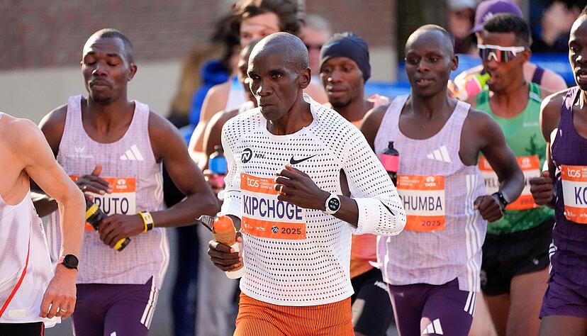 Der fr&uuml;here Weltrekordhalter Eliud Kipchoge aus Kenia war in New York am Ende Chancenlos