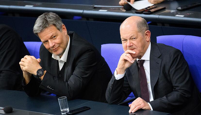 Unter Regierungschef Olaf Scholz (SPD) war Habeck Vizekanzler. (Archivbild)