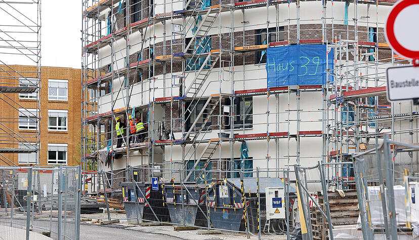 Der Wohnungsbau in Heilbronn - im Bild ein Bau im Stadtquartier Hochgelegen - muss sich weiterhin auf kleinere Wohnungen konzentrieren.