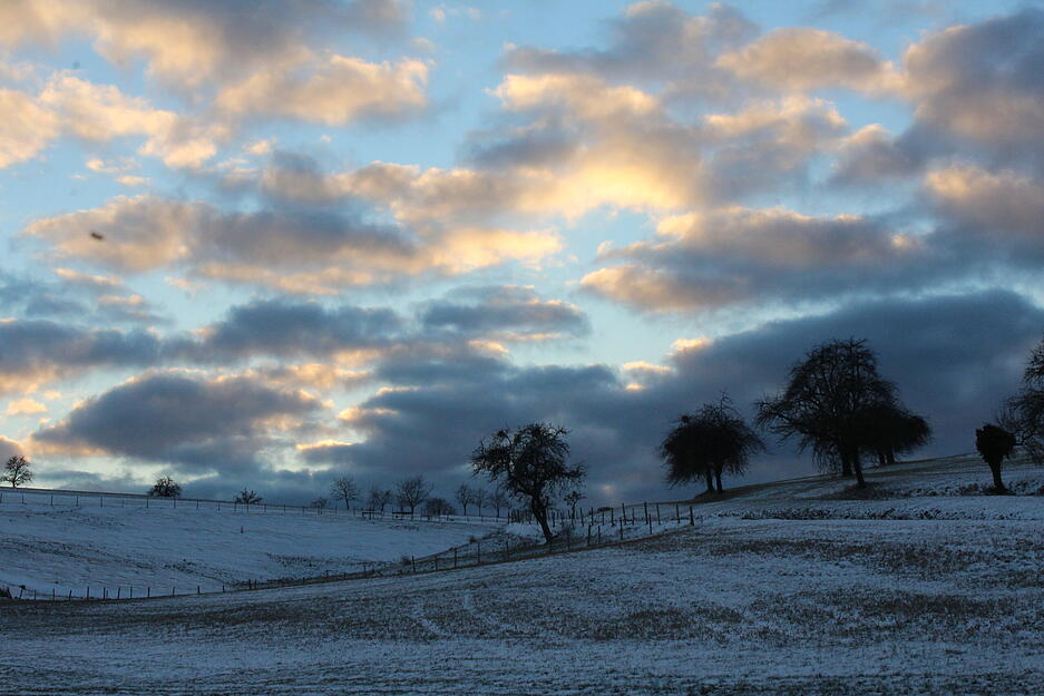...  und verzaubert Landschaften in Wintergem&auml;lde.