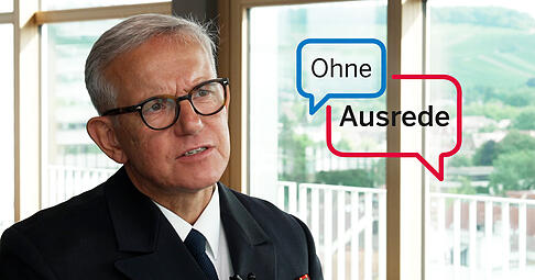 Diesmal zu Gast bei "Ohne Ausrede" war Kapitän zur See Michael Giss, der das Landeskommando der Bundeswehr in Baden-Württemberg führt.