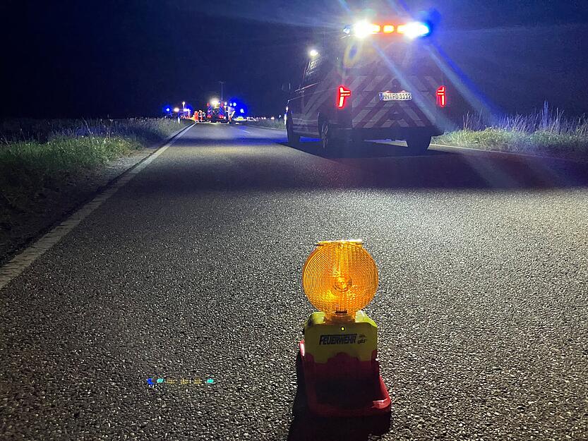 Die Straße war auch am Samstagmorgen noch gesperrt.