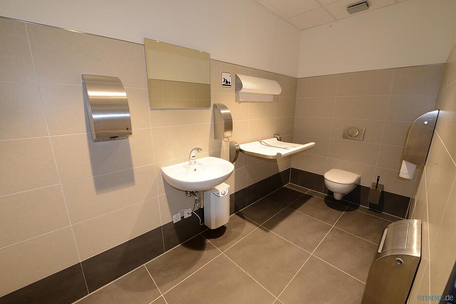 Die Kundentoiletten sind barrierefrei.