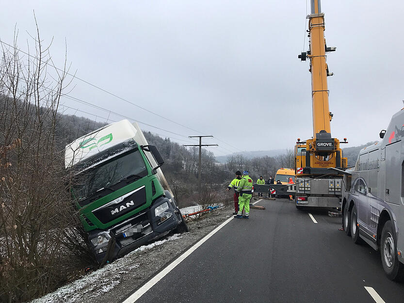 Lkw-Unfall bei M&ouml;ckm&uuml;hl