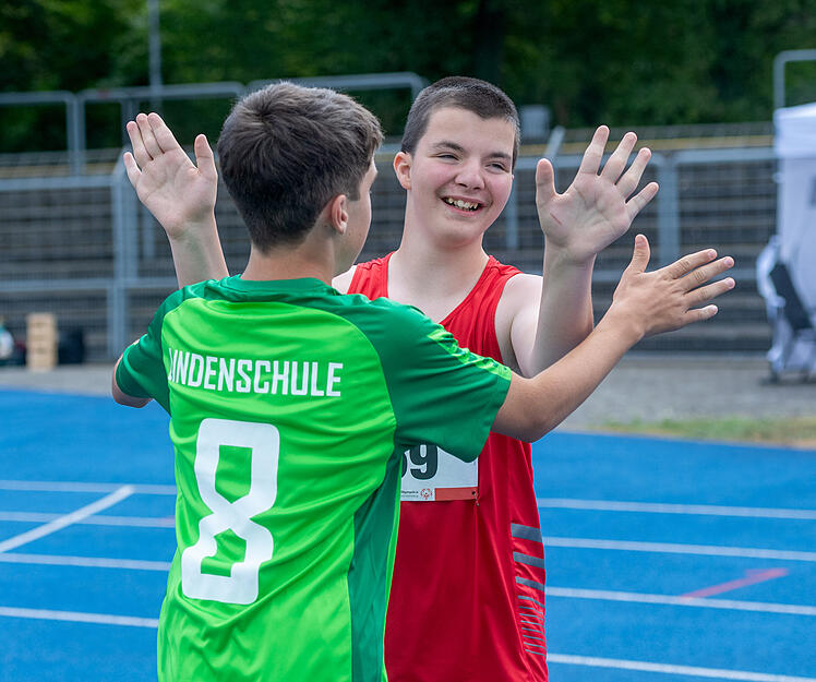 Olympische Stimmung herrschte bereits am Mittwochnachmittag im Heilbronner Frankenstadion.