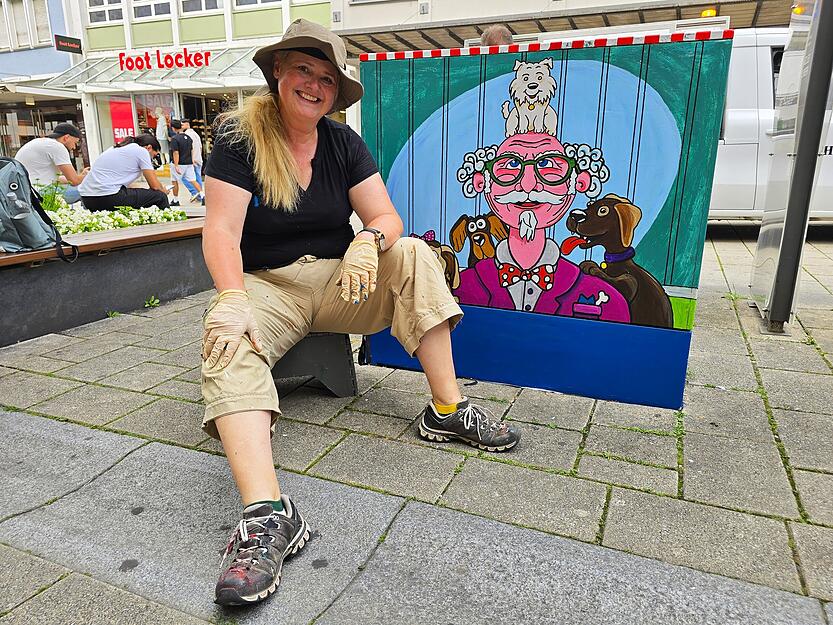 Auf den Kunstwerken von Ellen Fridenberg sind oft Tiere zu sehen. Diese bunte Szene ist seit kurzem in der Fleiner Straße in Heilbronn zu bewundern. Neben ihr sind viele weitere Künstler in der Region unterwegs. Auf den Kunstwerken von Ellen Fridenberg sind oft Tiere zu sehen. Diese bunte Szene ist seit kurzem in der Fleiner Straße in Heilbronn zu bewundern. Neben ihr sind viele weitere Künstler in der Region unterwegs.