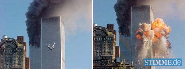 Die Bilder der Internetseite des Pentagon (Archivbilder) zeigen, wie am 11.09.2001 der zweite Jet auf den zu diesem Zeitpunkt noch unversehrten zweiten Turm des World Trade Centers in New York zusteuert und ihn in einem Feuerball trifft. In den Tr&uuml;mmern der Zwillingst&uuml;rme starben nach Beh&ouml;rdenangaben 2823 Menschen. Mit den 189 Opfern im Pentagon in Washington und den 44 Insassen der bei Pittsburgh abgest&uuml;rzten Maschine kamen bei den Anschl&auml;gen insgesamt 3056 Menschen ums Leben.