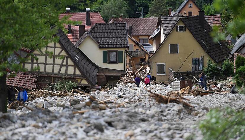 Unwetter mit Starkregen haben Baden-Württemberg auch 2016 schon heimgesucht. Besonders schlimm waren die Folgen in Braunsbach. Unwetter mit Starkregen haben Baden-Württemberg auch 2016 schon heimgesucht. Besonders schlimm waren die Folgen in Braunsbach.