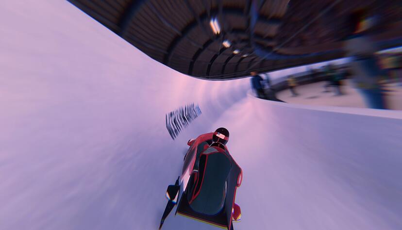 Rasante Fahrten durch den Eistunnel erinnern an Rennspiele.