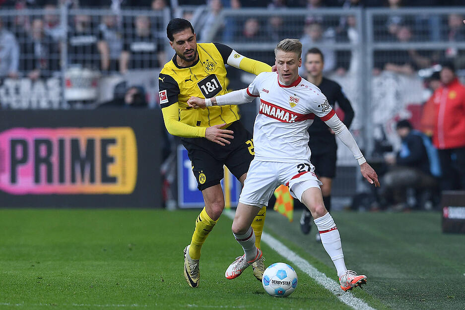 Chris Führich: Unermüdlich sprintete Führich gegen den BVB die Seitenlinie entlang. Hinten half er aus, vorne zog er wie gewohnt die Gegenspieler auf sich und schaffte seinen Kollegen Platz. Die Flanke zum Eigentor von Waldemar Anton kam von Führich. Note: 2,5
