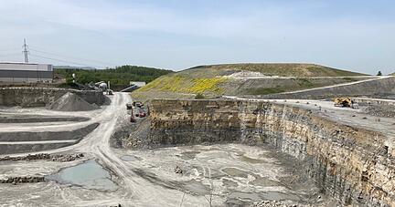 Im R&uuml;blinger Steinbruch soll die neue Anlage entstehen, mit der teerhaltiger Asphalt so recycelt wird, dass dessen Steine wiederverwendbar werden.
Foto: privat