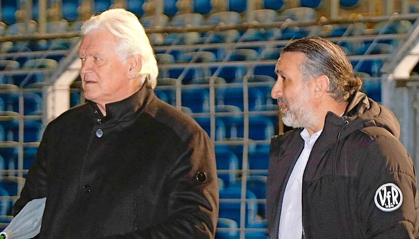 VfR-Vorstand Onur Celik (rechts) hat Uwe Rapolder für den Heilbronner Landesligisten als Unterstützer gewonnen. VfR-Vorstand Onur Celik (rechts) hat Uwe Rapolder für den Heilbronner Landesligisten als Unterstützer gewonnen.