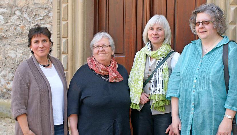 Frauenpower in der Evangelischen Kirche Bad Friedrichshall: (von links) Jutta Lünig, Ilse Hornäcker, Birgit Wildermuth und Susanne Messner.Foto: Anton Zuber