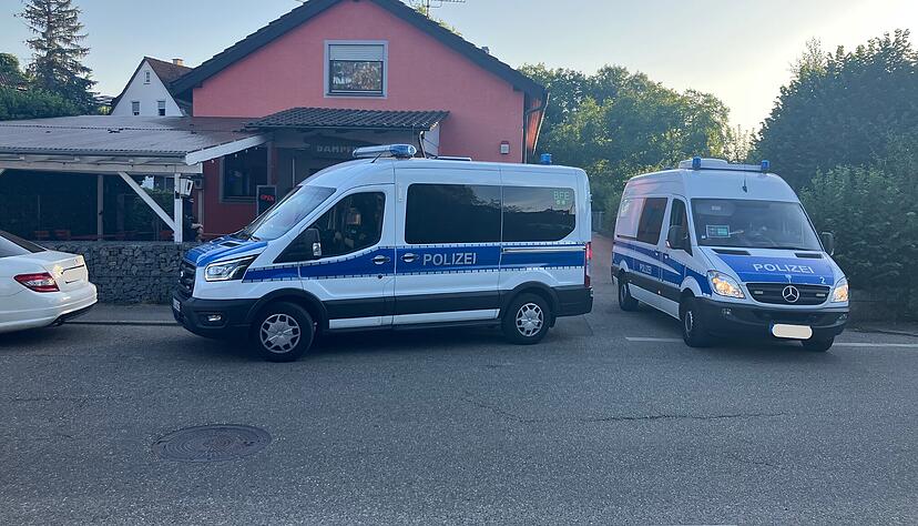 Im "Dampfross" in Meimsheim war die Polizei mehrere Stunden im Einsatz.