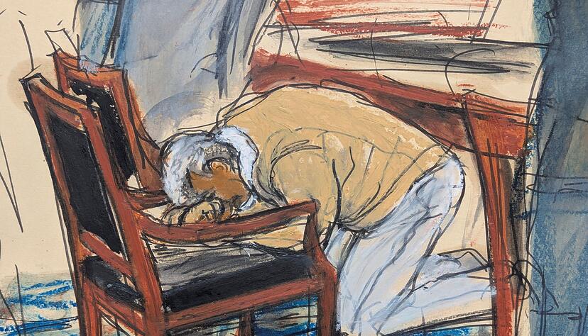 Die Gerichtszeichnung zeigt die Reaktion des US-Rappers Sean &laquo;Diddy&raquo; Combs am 2.7., nachdem er vor dem Bundesgericht in Manhattan wegen Prostitutionsdelikten verurteilt, aber von den Vorw&uuml;rfen des Sexhandels und der Erpressung freigesprochen wurde.