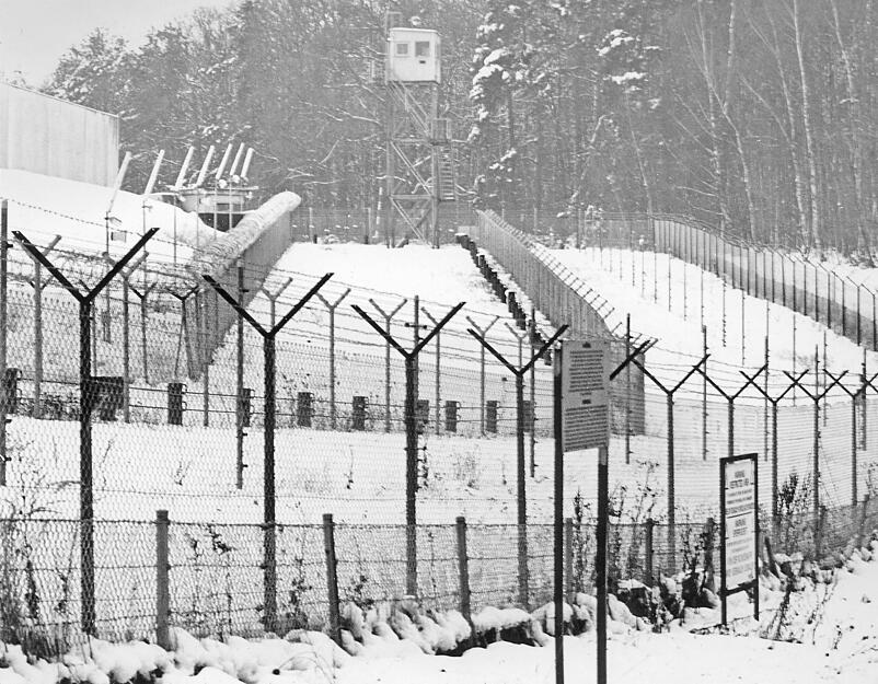 Umzäunte Festung: die US-Militärbasis auf der Heilbronner Waldheide. Undatierte Aufnahme.