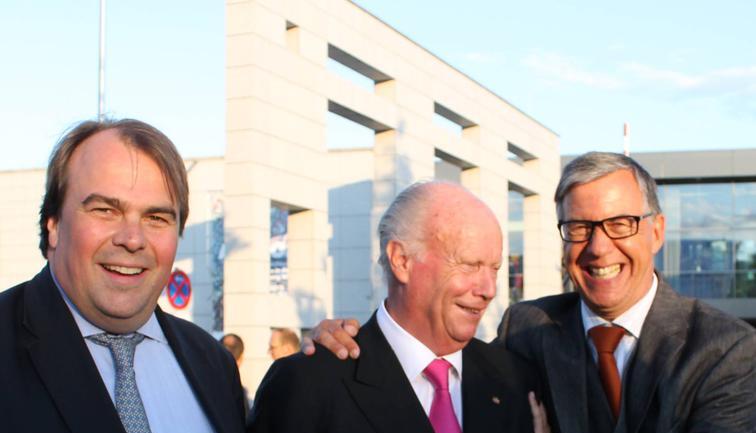Gut gelaunt (v.l.): Philipp Fürst zu Hohenlohe, Albert Berner, Walter Döring.