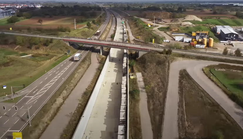 Die Neubaustrecke im Rheintal soll die Fahrtzeit zwischen Mannheim und Basel verkürzen. Die Bauarbeiten sollen teilweise in den 30er-Jahren, teils in den 40er-Jahren abgeschlossen sein. Foto: Screenshot/Deutsche Bahn